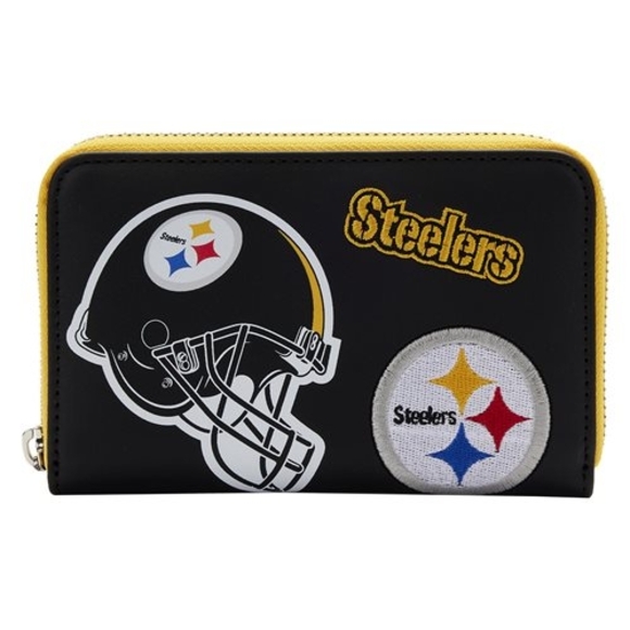 Loungefly Black and Yellow Steelers Wallet - Picture 1 of 4